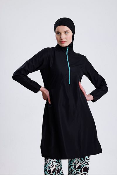 medipek Water Repellent Parachute Full Covered Double Bonnet Hijab Swimsuit Set of 4