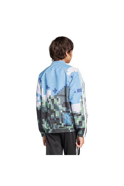 adidas Children's Blue Jacket Aop Tracktop Jz9934