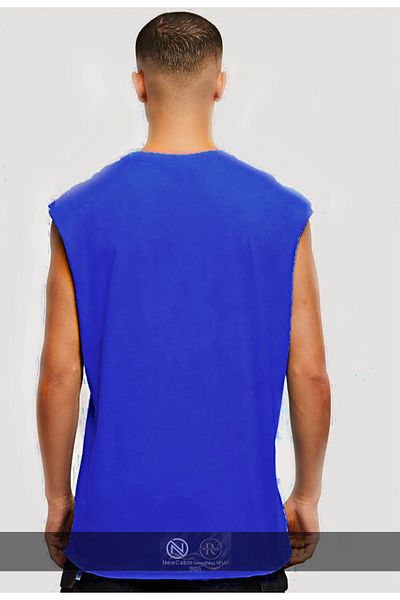 NewCabin New Season Cotton Training-Casual Athlete Oversize Αμάνικο T-Shirt