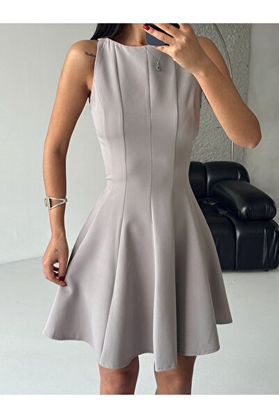 mydukkan.co Kolsuz Kloş Elbise