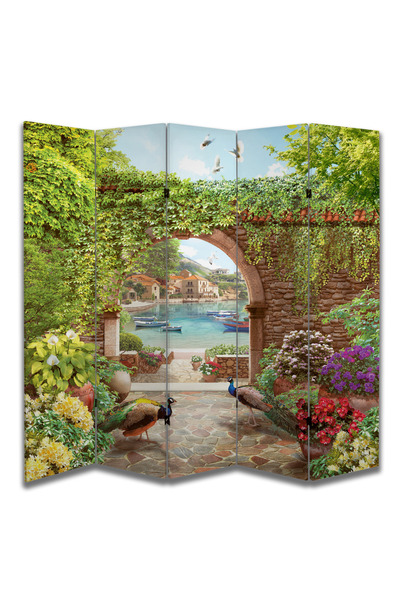 dbsanat Manzara Temalı Özel Tasarım Paravan Room Divider 180 x 200 cm