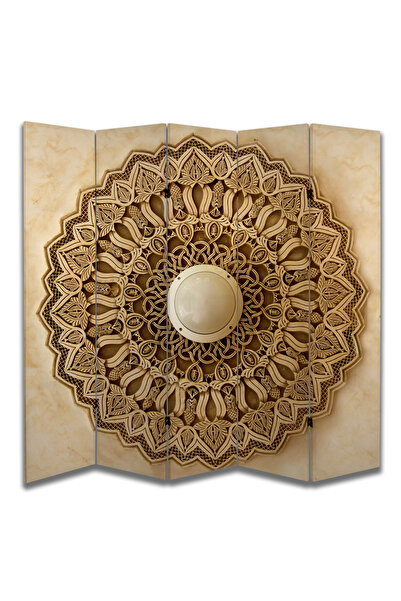 dbsanat Motifli Özel Tasarım Paravan Room Divider 180 x 200 cm