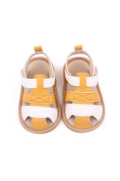 Superbaby Mustard yellow and white sandals for boys - Austin