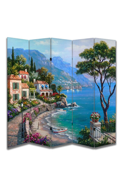 dbsanat Manzara Temalı Özel Tasarım Paravan Room Divider 180 x 200 cm