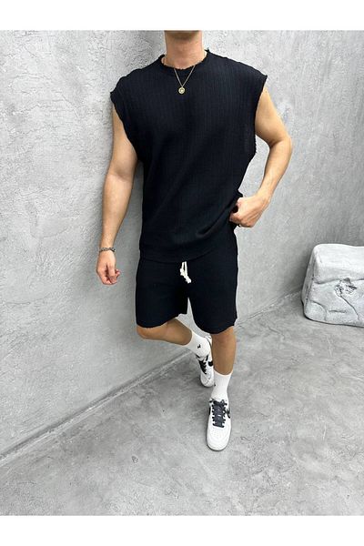 OKSHEN Men's Patterned Knitwear Suit