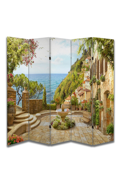 dbsanat Manzara Temalı Özel Tasarım Paravan Room Divider 180 x 200 cm