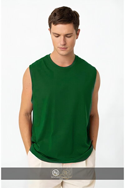 NewCabin New Season Cotton Training-Casual Athlete's Tank Top Oversize Sleeve...
