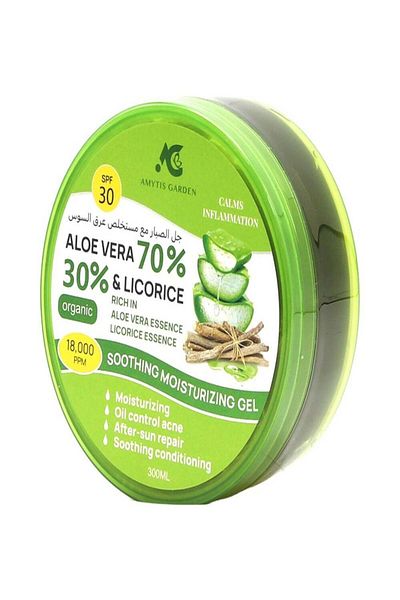 real beauty Amethyst Garden Gel for Dry Skin with Aloe Vera and Refreshing Licorice Extract 300ml