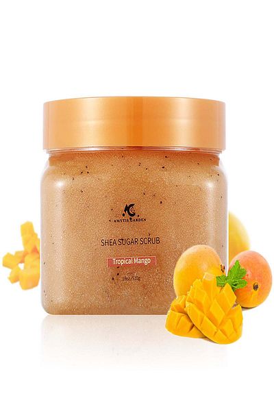real beauty Amitis Garden Mango Tropical Shea Sugar Scrub