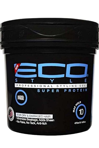 ECO STYLE جل الشعر إيكو سوبر بروتين بلاك ستايل - 473 مل