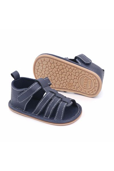 Superbaby Sandalute bleumarine cu barete si inchise la spate