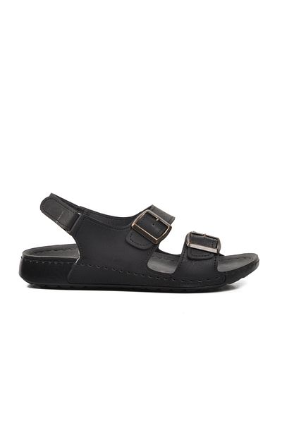 Aspor Black Men's Flat Sandals