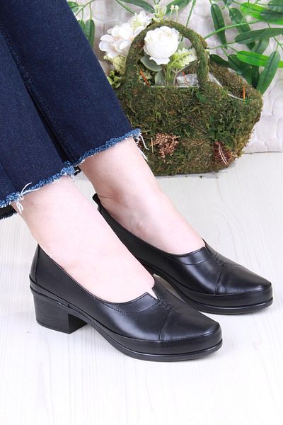 Mehmet Mete 2400 Comfortable Inner and Outer Genuine Leather Women's Shoes