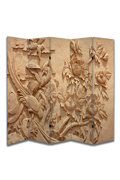 dbsanat Doğa Temalı Özel Tasarım Paravan Room Divider 180 x 200 cm