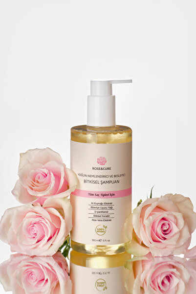 Rose and Cure Yoğun Nemlendirici ve Besleyici Bitkisel Şampuan 350 ml