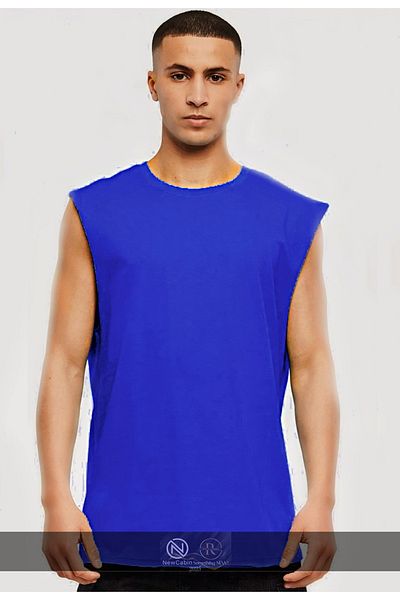 NewCabin New Season Cotton Training-Casual Athlete Oversize Αμάνικο T-Shirt