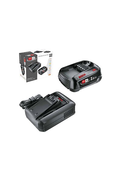 Bosch Akü Başlangıç Seti 1x2,5 Amper Akü Ve Şarj Aleti 18 Volt (YEŞİL SERİ) 1...