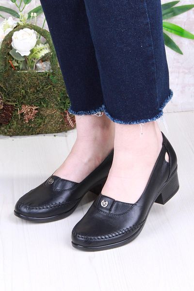 Mehmet Mete 295 Comfortable Inner and Outer Genuine Leather Women's Shoes