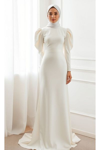 ASL Hijab Wedding Dress Wedding Engagement Dress
