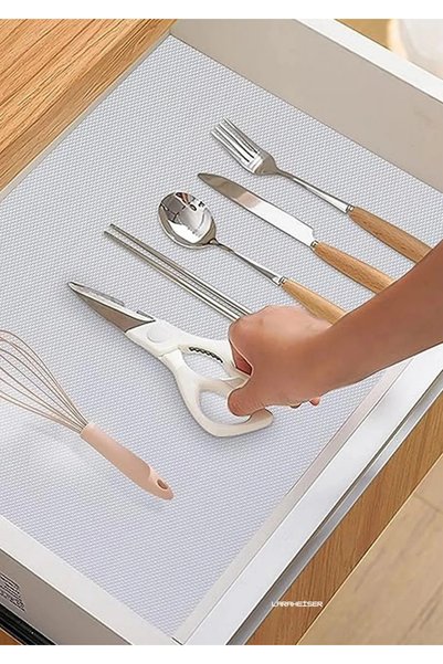 Clevora Transparent Non-Slip Shelf Cover Shoe Rack Protector Eva Cabinet Interior Drawer Protector Kitchen Organizer