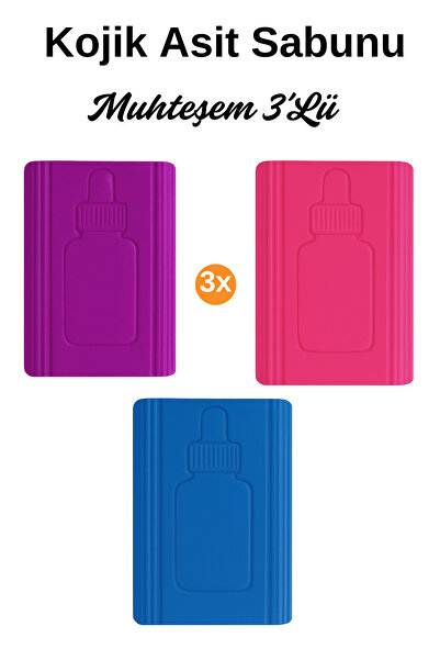EpiRelax Kojik Asit Sabunu 3’lü Set - Cilt Temizleyici Aydınlatıcı Leke Karşı...