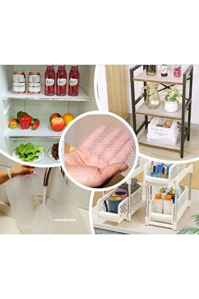 Clevora Husă transparentă anti-alunecare pentru raft, Protector pentru suport...