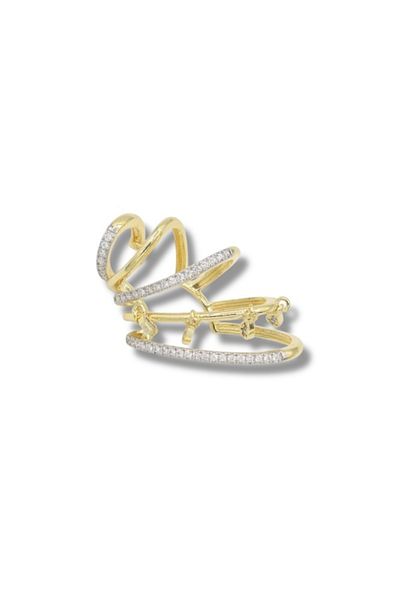 Finery by Nerrs Multi-View, Color Cartilage Earring, Cuff. (No Holes Required in the Ear)