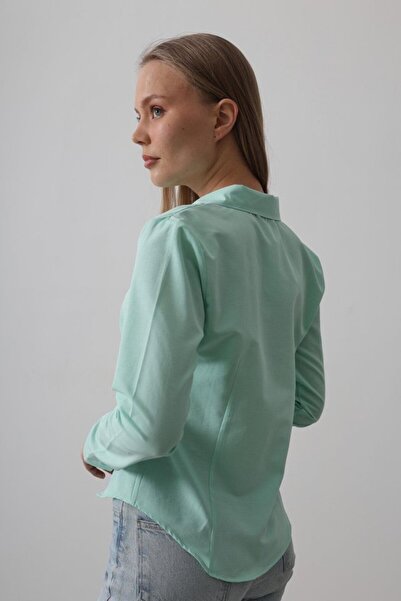 ALPACO eyesof Basic πουκάμισο - Μέντα