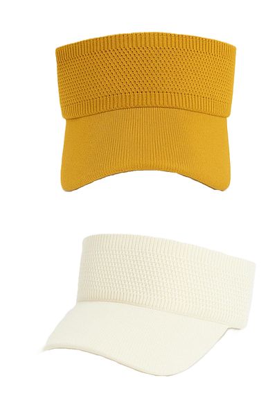 derikem Lycra Femei Basic Velcro Ajustabil Vizor Tenis Pălărie de golf Vizor de protecție solară