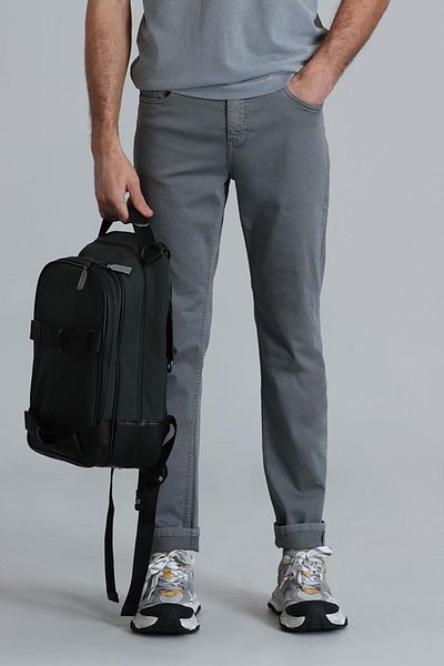 Lufian 111190320   Ανδρικό παντελόνι Helt Sport 5 Pocket Slim Fit Ανδρικό τζιν παντελόνι πράσινο