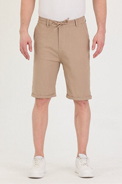 twentyfive25 Чоловічі шорти Slim Fit з льону