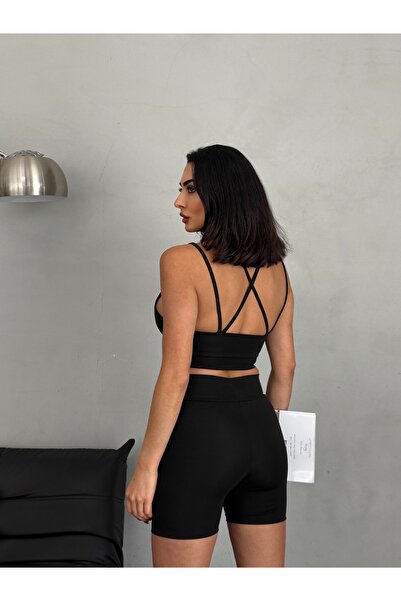 Edsize Σετ γυναικείο κολάν με λεπτή εφαρμογή με ψηλή μέση και λεπτομέρεια στη...