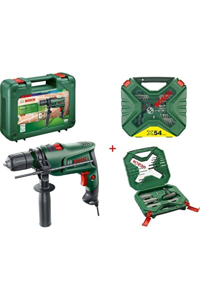 Bosch Easyımpact 600 Darbeli Matkap 600 Watt + 54 Parça Matkap Ucu Seti