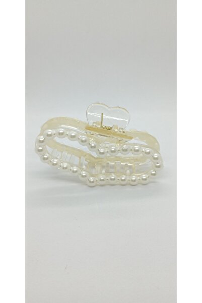 ndjewelry مشبك مزلاج على شكل قلب لؤلؤي