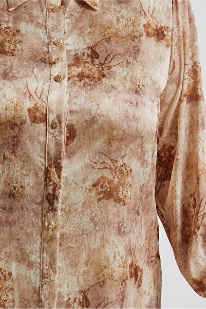 Alvina Patterned Satin Tunic 20738