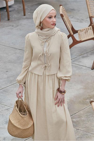 Alvina Muslin Skirt Suit 45342