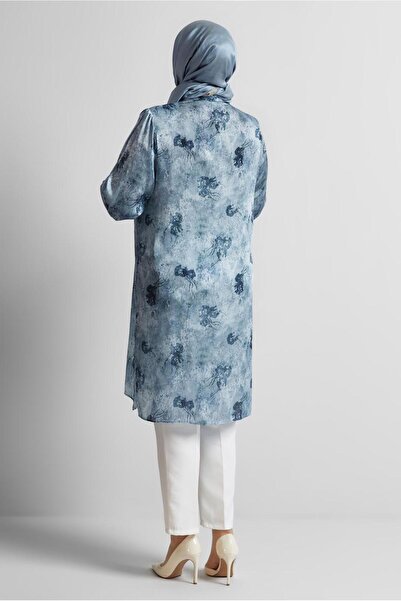 Alvina Patterned Satin Tunic 20738