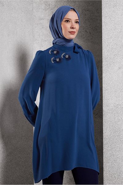Alvina Collar Tied Tunic 45171