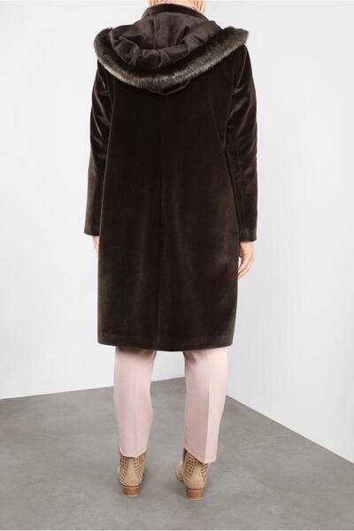 Alvina KAPÜŞONU KÜRKLÜ KABAN 90092