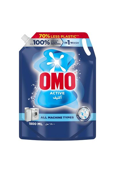 Omo Liquid Laundry Detergent, Active 1.8 Litres