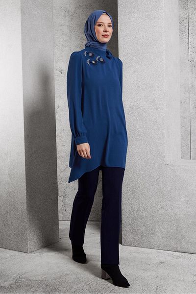 Alvina Collar Tied Tunic 45171