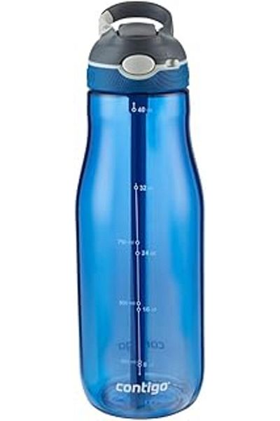 Mu Art Ahşap Contigo Ashland Autospout Tritan Water Bottle 1200 Ml, Blue