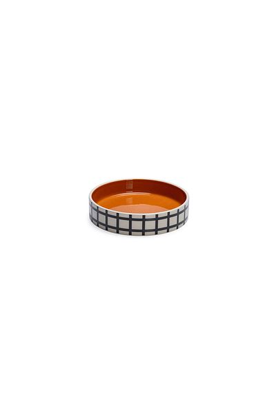 Beeztees Cat Food Water Bowl, Ceramic, Orange / White, 16,5cm, 300ml Zrnet