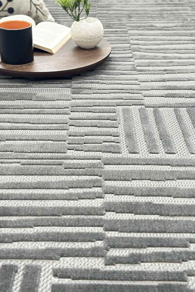 Decomia Home Fiora Dokuma Yıkanabilir Kaymaz Sisal Hav Salon Halısı Mutfak Halısı Yolluk