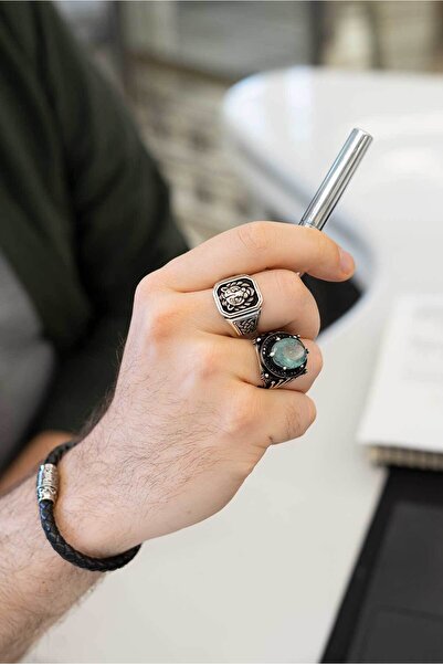 So CHIC... Aslan Figürlü Gümüş Erkek Tasarım Yüzük