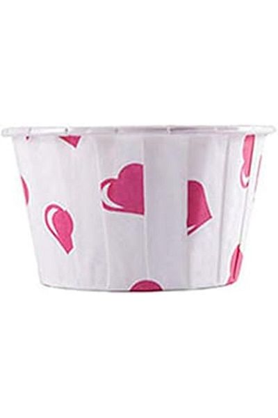 Pİ GLOBAL Disposable Market Dolphin Heart Polka Dot Muffin Cake Capsule 50Li