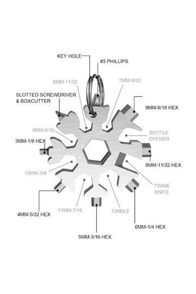 easymart Multi-Purpose Snowflake Screwdriver Set 18 In 1