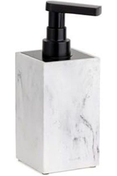 robotrend System Liquid Soap Dispenser Marble Patterned/Black Color 190X73X88 mm