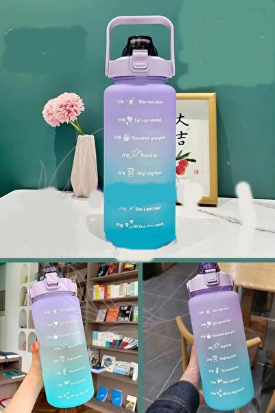 Marsilyan Purple Luxury Water Bottle - Leak-Proof, Odor-Free, with Handle and...