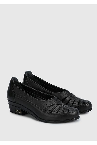 Eclipse Leather Black Women's Shoes